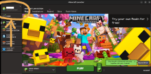Minecraft Launcher profile showing where to find your Java username